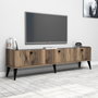 Hanah Home Soporte TV Nogal y Mármol 180x49x35 cm